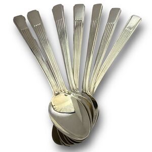 Oneida Park Place Flatware Lot of 7 Silver Plated Teaspoons 6 in Rare Pattern